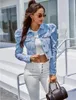 Giacche da donna Autunno Donne sexy Scepped Denim 2022 Vintage Casual Short Jacket Winter Female Sleeve Slim Coat Streetwear