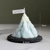 Bolo iceberg Óleo Essencial Scented Vela DIY Creative Lembrança Presente De Aniversário Definição De Ornamento