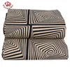 6 Yards/Lot African Fabric Black Striped Pattern Men Clothes Material Polyester Wax Print Fabric for Women Party Dress FP6398 210702