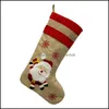 Rifornimenti festivi di Natale Home Gardenchristmas Stocking classico personalizzato Santa Snowman Reinna Xmas Grandi calze per famiglie Holid