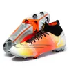 Soccer Shoes Boys Soccer Cleats Superfly Indoor High Ankle Top Football Boots Men Long Nail Sole Suitable For Lawn 220210z