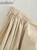 Khaki Bardot Crop Tops Lato Moda V Neck Ruched Szczegóły Zipper Back Krótki Rękaw Dorywczo Kobiety Off Ramię Bluzki 210604