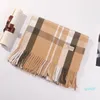 Nieuwe mode winter Unisex 100% kasjmier sjaal voor mannen en vrouwen oversized klassieke cheque sjaals en sjaals sjaals