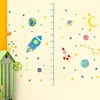 Wall Stickers Children's Room Outer Space Rocket Height Sticker Creative Stickers Cartoon Anime Mural Growth Chart Gifts RRF13779