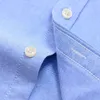 Chemises décontractées d'été à manches courtes d'Oxford pour hommes Poche unique Confortable Chemise en coton à rayures à carreaux à carreaux 210809