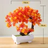 Dekorative Blumenkränze, künstliche Pflanzen, Bonsai-Baum, Blumentopf, Hinterhof-Dekoration und Garten-Topf-Dekoration, Balkon-Ornamente, Girlande