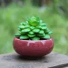 Novo bonito gelo-crack esmalte 8 cor flor cerâmica plantador suculento mini pote jardim de vaso de jardim para home office decor plantar pote