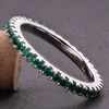 925 STERLING Gümüş Mükemmel Ebedi Gelin Band Parlak Renkli Sona Stone Nişan Alyans Kadınlar039S Jewelry8352133