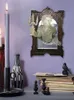 Party Dekoration Geist im Spiegel Halloween Harz Leuchtende aus gruseligen Wandskulpturen Rahmen Ornamente Familienschlafzimmer Wohnkultur