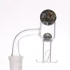 20mmod top liso Terp Slurper Smoking Quartz Banger com pílula/vidro de mármore rubi pérolas 90 graus unhas para bongos de água DAB Rigs1