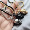 Edelstahl-Halsketten, Schmuck, Gothic-Accessoires, Kette, Herren-Medaillon, Festival, Halloween, Geschenk, Totenkopf, Titanstahl, Punk, Hip-Hop