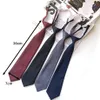 7cm Tie Women's Necktie Version Lazy Convenience Neckwear Elastic Rope Solid Color Activity School Uniform Classic black Navy grey wine red 2pcs/lot