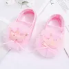 Primeiros caminhantes Bebé Crown Malha Princesa Sapatos Pano Nascido Cute Walker22222