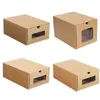 NiceFurniture Cardboard Shoe Box Vattentät Förvaringsstrumpor Stationery Leksaker Underkläder Staplable