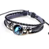 12 Constell Charm Glass Cabochon Armband Bangle Cuff Justerbar flerskiktsarmband Fashion Jewelry for Women Kids Drop Ship