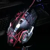 NOUVEAU V3 gaming gaming filaire souris 6D alliage backboard respirant effet de lumière 3200dpi muet