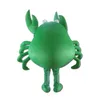 Halloween grön krabba maskot kostym högkvalitativ tecknade anime tema karaktär karneval unisex vuxna outfit jul födelsedag fest klänning