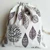 Coffee Tree Linen Drawstring Bags 8x10cm 9x12cm 10x15cm 13x17cm pack of 50 Eyelash Makeup Jewelry Gift Pouches237R