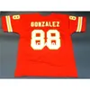 001 Niestandardowy # 88 Tony Gonzalez Red College Jersey Rozmiar S-4XL lub niestandardowa Jersey Number