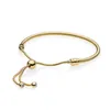 925 silver chain snake yellow gold bracelet women simple and personalized DIY charm jewellery bead accessory basic BRACELETS