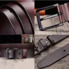 Ceinture en cuir véritable pour hommes pour hommes, design de marque de mode classique, boucle ardillon de luxe, cuir de vache marron noir