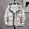 原宿男性厚いジャケット韓国のパーカーのコートファッションカジュアルな壁のメンズ冬のストリートトレンドパッチワークジャケットParka 211206