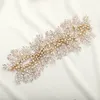 FORSEVEN Luxury Headband Full Glisten Drill Beads Decorated Women Hair Band Handmade Elegant Bride Wedding Jewelry JL 220217