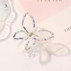 Lindas garras de mariposa transparente abrazaderas acrílicas Barrettes de estilo coreano Pearl para mujeres accesorios dulces