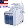 6 IN1 H2-O2 Hydro Dermabrasion RF Bio-Lifting Spa Facial Hydro Facial Microdermabrasion Machine Water Dermabrasion Beauty Machine