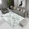 Tapetes de estilos americanos plantas abstratas tapete de flor para quarto cadeira moderna tapete de esteira de estar de piso protetora de mesa de café tapete