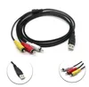 1.5M USB To 3 RCA Cable Male Coverter Stereo Audio Video CordsTelevision Adapter Wire AV A/V TV