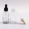 5 ml 10 ml 15 ml Glastropfflaschen 30 ml transparente E-Flüssigkeit leere Flasche mit Gummikappe Glasrohr 448 S2