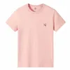 Yji3 Mens Luxury Brand Maison Embroidered Stretch Cotton Jersey T-shirt Male Short Sleeve Street Fashion Loose Hip-hop Casual Tee 220314