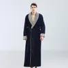 Women's Sleepwear Qiu Dong Flannel Couples Robe Men's Upset Bathrobe Pajamas