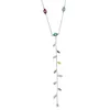 Bijoux de mode d'été arc-en-ciel coloré cz pavé turc mauvais œil étoile lune femmes charme couleur or Rose géométrique collier à la mode