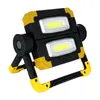 150W nouvelle lampe de travail USB Rechargeable extérieur Portable projecteur Camping lumière Double tête COB Anti-chute inondation Campe projecteur