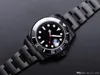 Herenhorloges V9 Montre DE Luxe zwart 904L stalen horlogekast CAL.3135 mechanisch uurwerk originele gevouwen knop Waterdicht lichtgevend