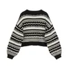 Cardigan Sweater Dames Herfst Winter Casual Vintage V-hals Vesten Knop Lange Mouw Losse Vrouw Gebreide Sweaters Top 210805