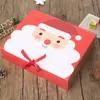 Jul Eve Stor presentförpackning Santa Claus Fairy Design Kraft Nuvarande Party Favorit Aktivitet Box Röda Gröna Gåvor Paketlådor DHL Shipping