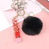 Acryl Debet Creditcard Grabber Sleutelhanger Custom Love Puff Ball ATM Swaggy Card Grabber Plastic Clip voor lange nagels G1019