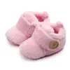 Molleton de corail nouveau-né crochet bébé chaussons enfants chaussures chaud bébé bébé fille garçon chaussures pour premiers marcheurs antidérapant enfant en bas âge Schoenen