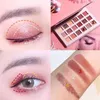 Mulheres beleza olhos maquiagem sombras paleta 18 cores paletas de sombra fosca shimmer rosa sombra paletes