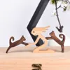 家の装飾テーブル飾り木製の犬のクラフト彫刻手作りの木製のペット置物のcrafs机の装飾s友達のためのsor friend 210924