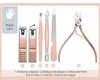 Nail Clippers Manicures Set Grooming Kit 18 stks Pink Rvs Nails Scissor Cutter Ear Pick Tranh Manicure Set