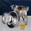 10 Teile/los Edelstahl Eiskübel Hirschkopf Ohr GOLD SILBER CHAMPAGNER Weinflaschenhalter Für Home Party Bar Nachtclub Bierregal Halter