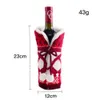 Christmas Wine Bottle Cover Champagne Coat Sweater Gift Bag Xmas Table Ornaments Dinner Party Decoration PHJK2111