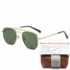 Classic 3609 Sunglasses Brand Designer UV400 Eyewear Metal Gold Frame Sun Glasses Men Women Mirror Sunglasses Polaroid glass Lens With Box