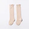 Baby Tube Ruffled Stockings Girls Boys Uniform Knee High Socks Infants and Toddlers Cotton Pure Color 03T 662 K29444595