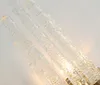 Creative Design Modern Sconce Lighting Lampor Vardagsrum Dekoration Kristall Rod Vägglampa Farmaturer Lyxig säng Led