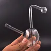 5.5INCH Mini Glass Oljebrännare Bong Hookah med Carb Hole Recycler Bubbler Vattenrör Handisera DAB Rig Bongswith Downstem Oljebrännare Rör